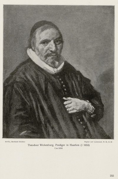 Retrato de Theodorus Wikenburg de Frans Hals