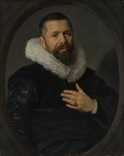 Retrato de un hombre con barba y gorguera, 1625 de Frans Hals
