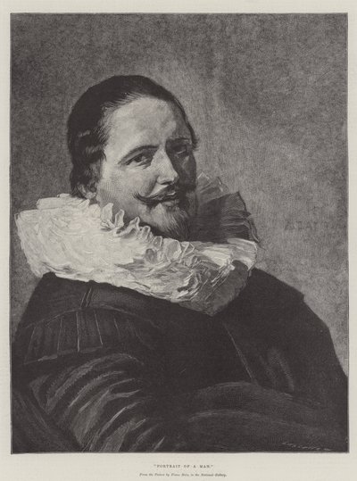 Retrato de un hombre de Frans Hals
