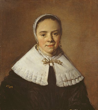 Retrato de una joven (óleo sobre lienzo) de Frans Hals