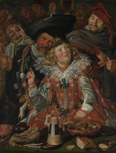 Festejadores de Carnaval (La compañía alegre) de Frans Hals