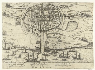 Asedio de Middelburg, 1574 de Frans Hogenberg