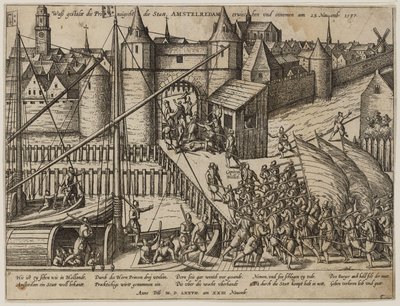 El asalto a Amsterdam el 23 de noviembre de 1577 de Frans Hogenberg