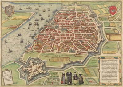 Vista de Amberes de Frans Hogenberg