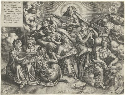 Apolo y las musas de Frans Huys