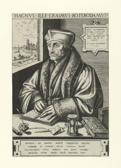 Retrato de Aberforth Erasmo de Frans Huys