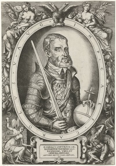 Retrato de Karel V de Habsburgo de Frans Huys