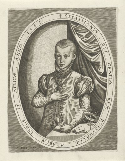 Retrato de Sebastián I de Portugal Retratos de reyes, reinas, príncipes y princesas (título de serie) de Frans Huys