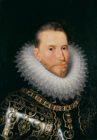 Archiduque Alberto, c.1601-20 (óleo sobre tabla) de Frans II (after) Pourbus