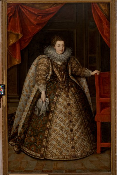 Cristina de Saboya, Princesa de Piamonte (1606-1663) de Frans II (after) Pourbus