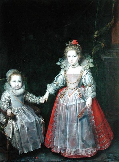 Philippe Emmanuel de Croy y su hermana Marie de Frans II Pourbus