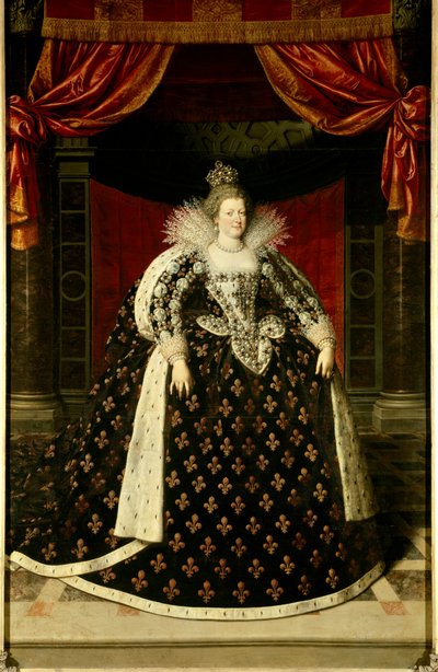 Retrato de cuerpo entero de María de Médicis (1573-1642) reina de Francia de Frans II Pourbus