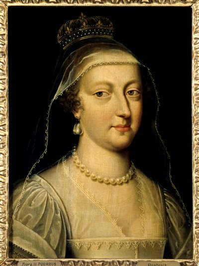 Retrato de Ana de Austria (1601-1666), Reina de Francia. Pintura de Frans Pourbus el Joven de Frans II Pourbus