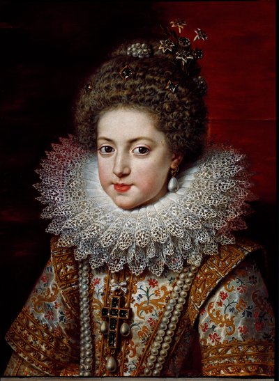 Retrato de Isabel de Francia (Isabel de Borbón) de Frans II Pourbus