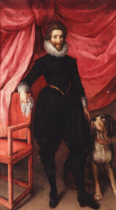 Retrato de Henri de Lorraine, Duque de Guise, llamado Le Bafafre de Frans II Pourbus