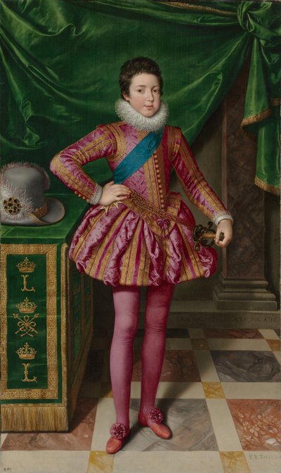 Retrato del Rey Luis XIII de Francia, 1611 de Frans II Pourbus