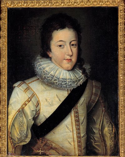 Retrato de Luis XIII, rey de Francia y Navarra (1601-1643) en el momento de su matrimonio en 1616 de Frans II Pourbus