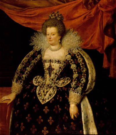 Retrato de María de Médicis (1573 - 1642) por Frans Pourbus el Joven de Frans II Pourbus