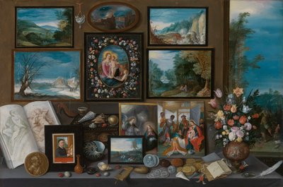 Una colección (óleo sobre tabla) de Frans II the Younger Francken