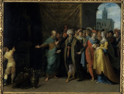 Creso muestra a Solón sus tesoros de Frans II the Younger Francken