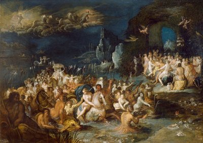 Baños de Neptuno, de Frans Francken II o Francken Joven (1581-1642) de Frans II the Younger Francken