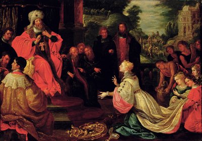 Salomón y la Reina de Saba de Frans II the Younger Francken