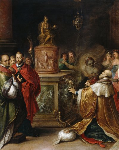 La Idolatría de Salomón, c.1622 de Frans II the Younger Francken