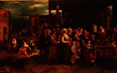 Las siete obras de misericordia, c.1617 de Frans II the Younger Francken