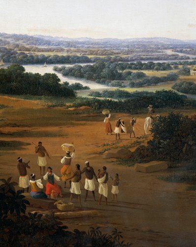 Pueblo de Serinhaem en Brasil o La casa de un plantador de caña de azúcar en Brasil de Frans Post