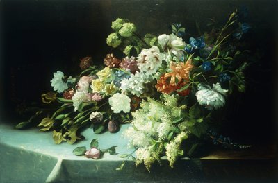 Naturaleza muerta floral de Frans Mortelmans
