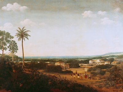 Casa de un noble portugués en Brasil de Frans Post