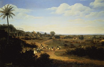 Vista panorámica en Brasil de Frans Post