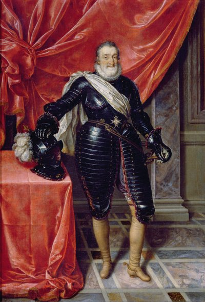 Enrique IV, Rey de Francia, en armadura, c.1610 de Frans Pourbus the Younger