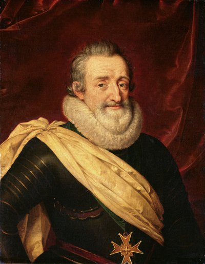 Retrato de Enrique IV (1553-1610) Rey de Francia de Frans Pourbus the Younger