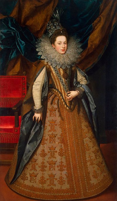 Retrato de Margarita de Saboya 1589-1655, Duquesa de Mantua y Montferrat de Frans Pourbus the Younger