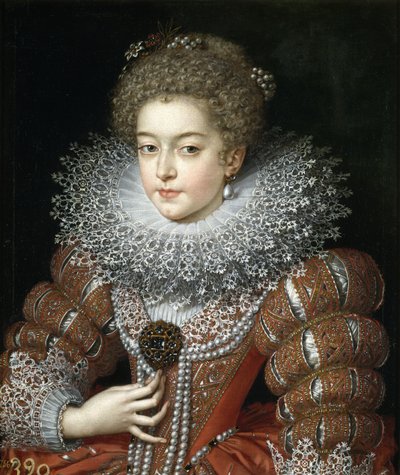 Retrato de la Reina Isabel de Francia 1602-1644, Reina consorte de España de Frans Pourbus the Younger