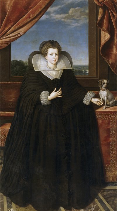 Retrato de la reina Isabel de Francia 1602-1644, reina consorte de España de Frans Pourbus the Younger