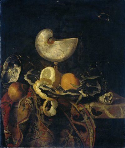 Bodegón con copa Nautilus de Frans Sant Acker