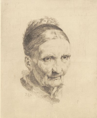Cabeza de una anciana, Madam Rasmussen de Frans Schwartz