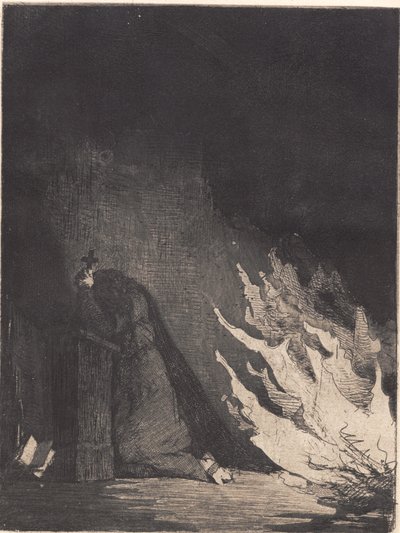 Incendio en el monasterio de Frans Schwartz