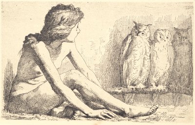 La niña con los búhos de Frans Schwartz