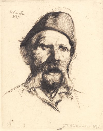 Retrato del supervisor en el hospital de Frederiksberg Frantz Peter Neidthardt de Frans Schwartz