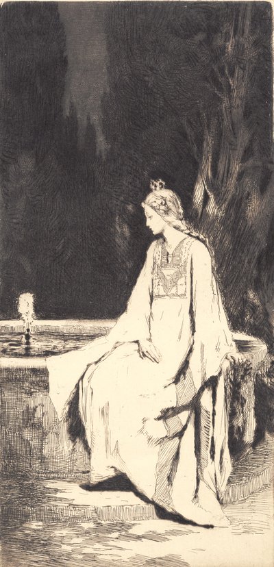 La princesa en la fuente de Frans Schwartz