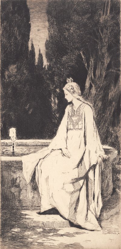 La princesa en la fuente de Frans Schwartz
