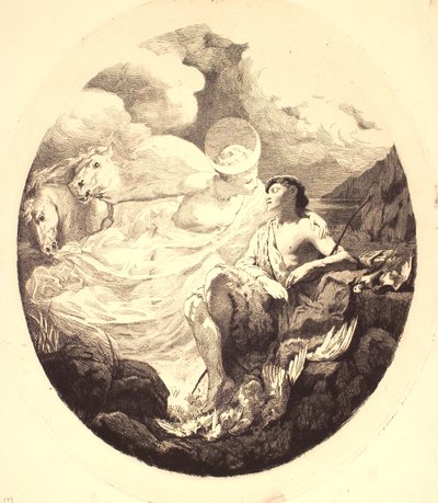 Selene y Endimión de Frans Schwartz