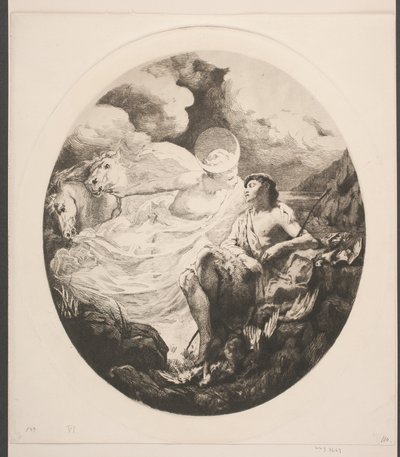 Selene y Endimión de Frans Schwartz