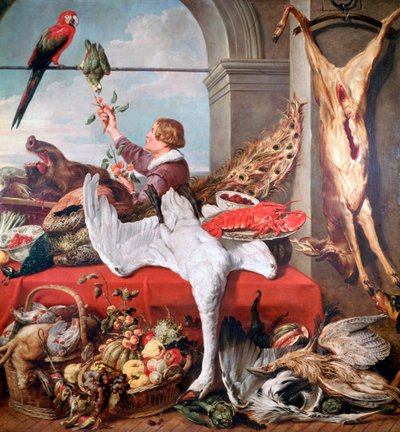 Interior de una oficina, c1635 de Frans Snyders or Snijders