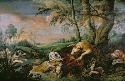 Caza de Jabalí de Frans Snyders or Snijders