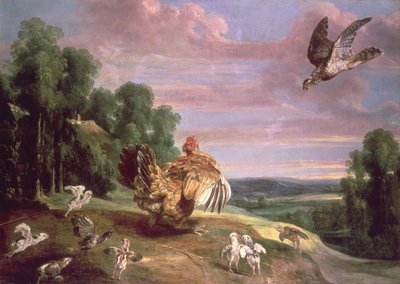 El Halcón y la Gallina de Frans Snyders or Snijders