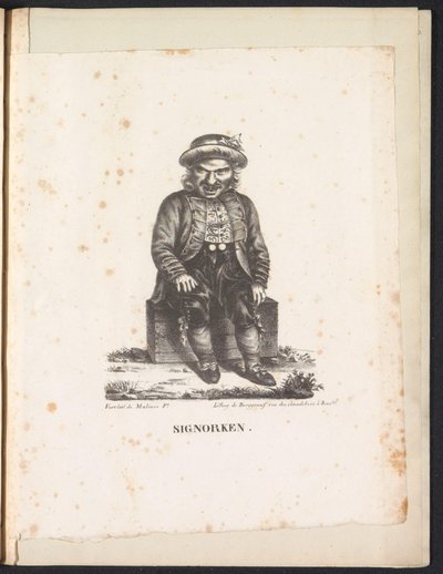 Sinjoorke, 1825 Signorken (título sobre objeto) de Frans Vervloet